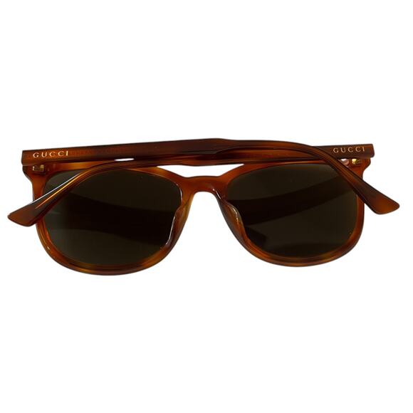 Gucci Brown Tortoiseshell Shell Acetate Women\'s Sunglasses GG0194SK main image 4